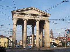 Porta Ticinese neoclassical city gate in Milan