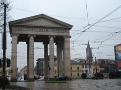 Porta Ticinese neoclassical city gate in Milan by Luigi Cagnola