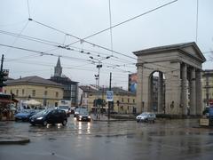 Porta Ticinese neoclassical city Gate in Milan