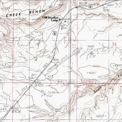 USGS topographical map of Cliff Dwellers Lodge Airport