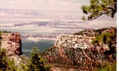 view of the Grand Canyon from Point Imperial Picnic Area on the North Rim