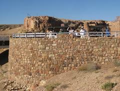 People on Navajo Bridge at Marble Canyon