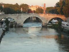 Fiume Tevere River in Rome 2018