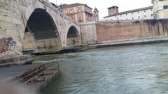 Fiume Tevere river in Rome 2016