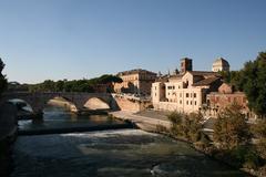 Ponte Cestio and Tiber Island in Rome