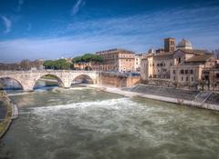 Isola Tiberina near Trastevere in Rome