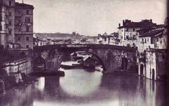 Molini sul Tevere at Ponte Cestio in the 1880s