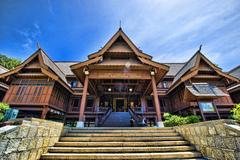 Malacca Sultanate Palace Museum monument in Malaysia