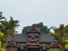 Malacca Sultanate Palace Museum front view from garden