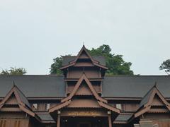 Front view of Malacca Palace monument in Malaysia