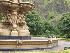 Fountain in West Princes Street Gardens, Edinburgh