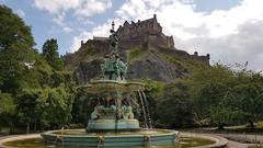 Edinburgh Castle with Ross Fountain