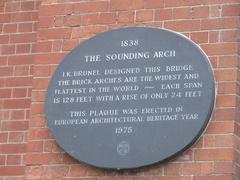 Plaque commemorating Brunel's Sounding Arch