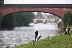 Maidenhead Bridge with Brunel's famous railway bridge and the road bridge in the background