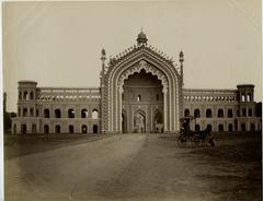 Albumen photograph of Turkish Gate (Rumi Darwaza), Lucknow