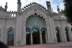 Majestic entrance of Jama Masjid near Husainabad