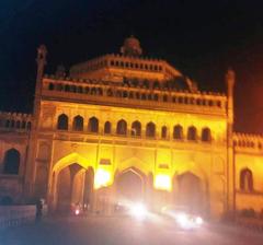 Rumi Darwaza at night in Lucknow, Uttar Pradesh