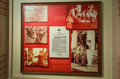 Exhibition inside Proclamation of Independence Memorial museum in Malacca City, Malaysia