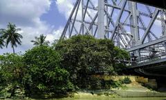 Howrah Bridge view from a boat