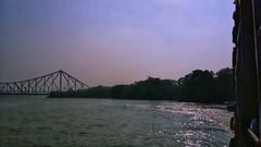 Howrah Bridge over Ganga River in Kolkata