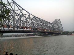 Side view of Howrah Bridge