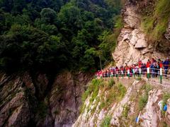 Himalayan valley with mountains and river