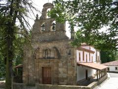 Ilesia'l Carbayu church in Ciañu, Llangréu, Asturies