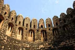 Sangni Fort surrounded by greenery