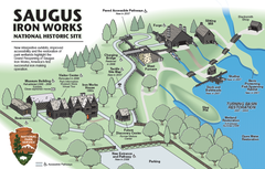 Saugus Iron Works National Historic Site visitors map