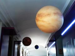 Entrance of Casa de la Ciencia planetarium in Seville, Spain