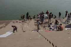 Ghats in Varanasi, Uttar Pradesh, India