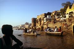 Ghats in Varanasi 1980s