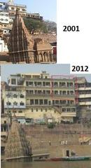 Illegal constructions at Scindia Ghat in Varanasi