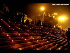 Varanasi Ghats at night