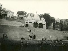 Scindia Ghat along the Ganges in Varanasi