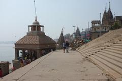 Varanasi Ghats on the banks of the Ganges River