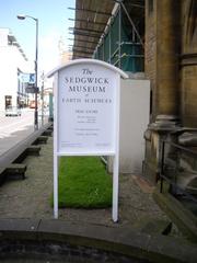 The Sedgwick building covered with scaffolding for cleansing