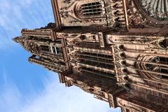 Beautiful view of Strasbourg with traditional architecture and Ill River