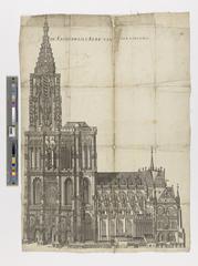 The Cathedral of Strasbourg painting from 1699 displayed in Musea Brugge