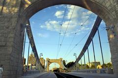 Grunwald Bridge in Wrocław, Poland