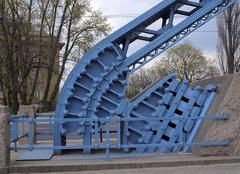 Most Grunwaldzki bridge in Wroclaw, Poland