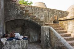 Sewri Fort in Mumbai panoramic view