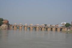 Jaunpur bridge in India captured on a sunny day