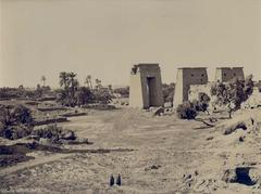 albumen print of Karnak's South Pylon