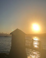 sunset at Sydney Harbour National Park