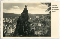 Gemsfelsen am Hirschensprung in Karlsbad, 1940