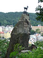 Statue in Karlovy Vary, Jelení skok area