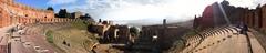 panoramic view of Taormina amphitheatre