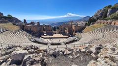 Ancient Greek-Roman theatre in Taormina