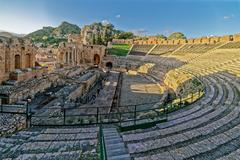 Greek theater in Taormina converted into Roman arena